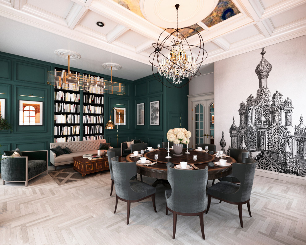 Обеденный зал в псевдорусском стиле