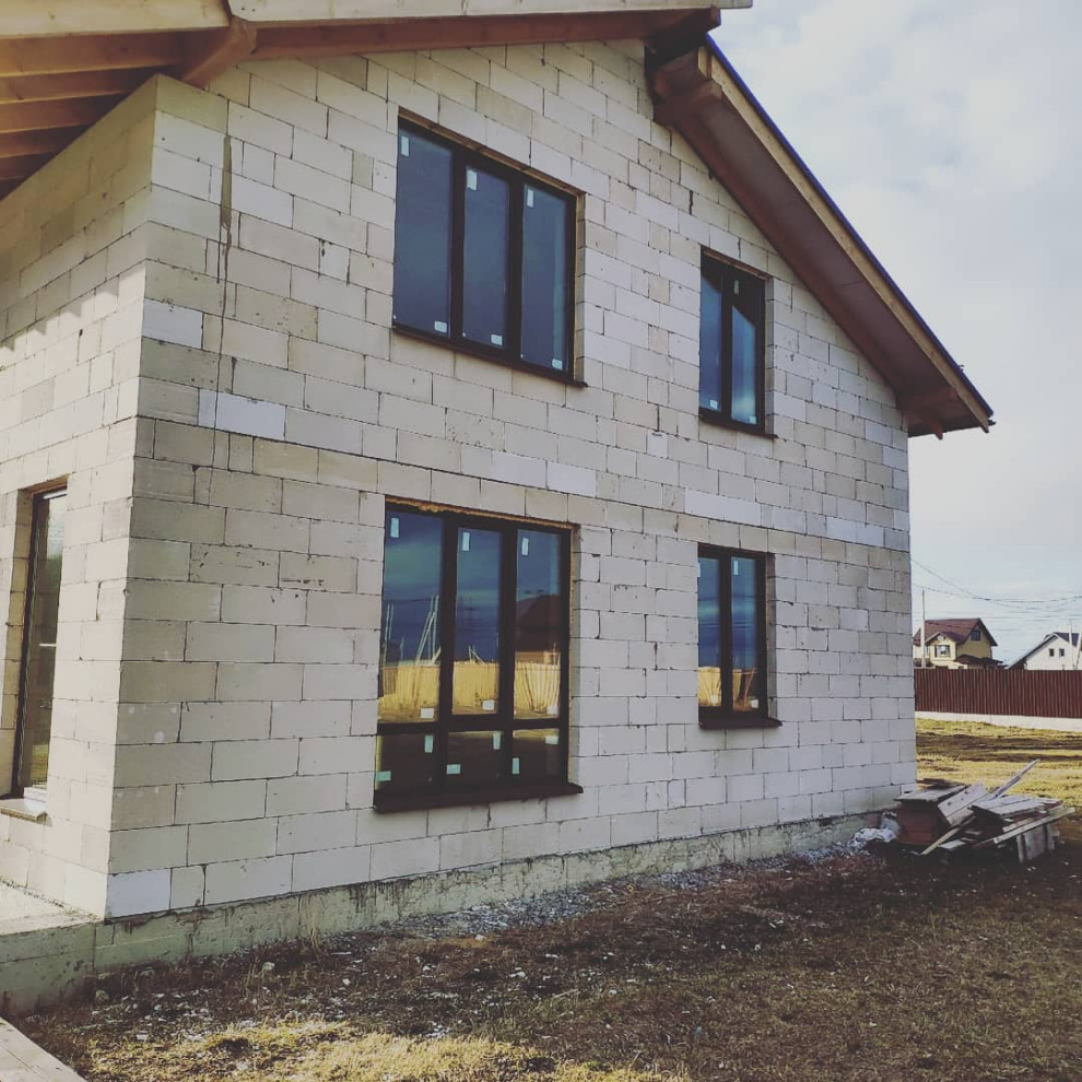 Жилой дом в поселке Иннолово. Интерьер кухни - гостиной.