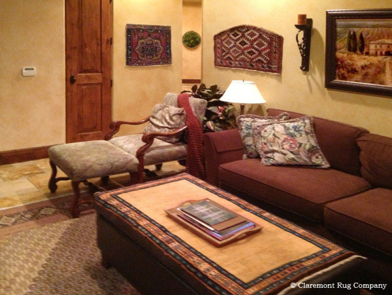 Photo of a mediterranean family room.