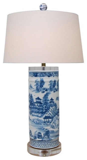 blue willow table lamps