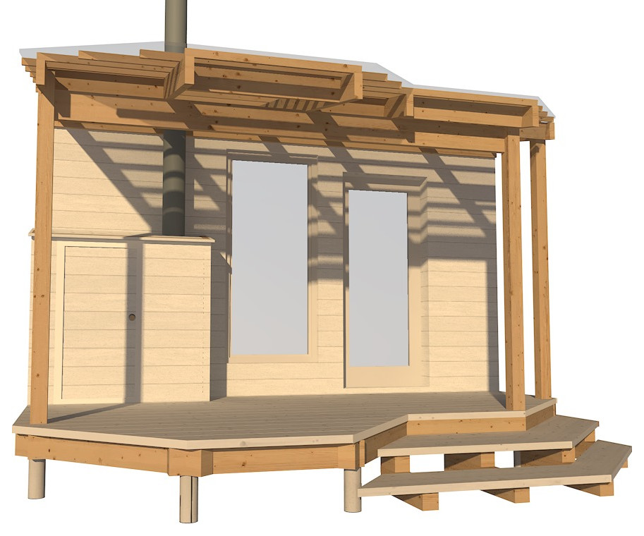 Терраса на валунах