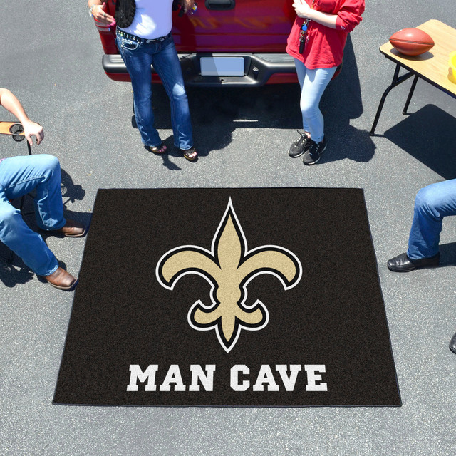 Nfl New Orleans Saints Man Cave Tailgater Rug 5 X6 Nfl New Orleans Saints Man Cave Tailgater Rug 5 X6
