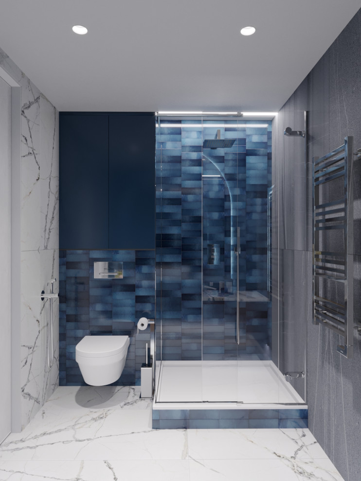 Гостевой санузел ЖК Татьянин Парк "Сапфировая нега"