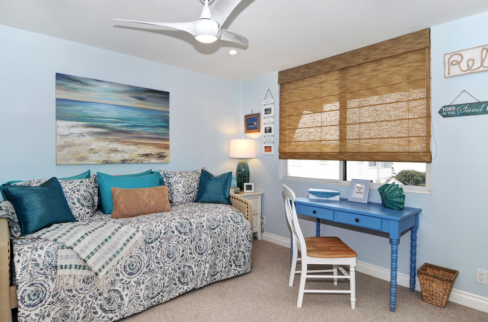 Beach style bedroom in Orange County.