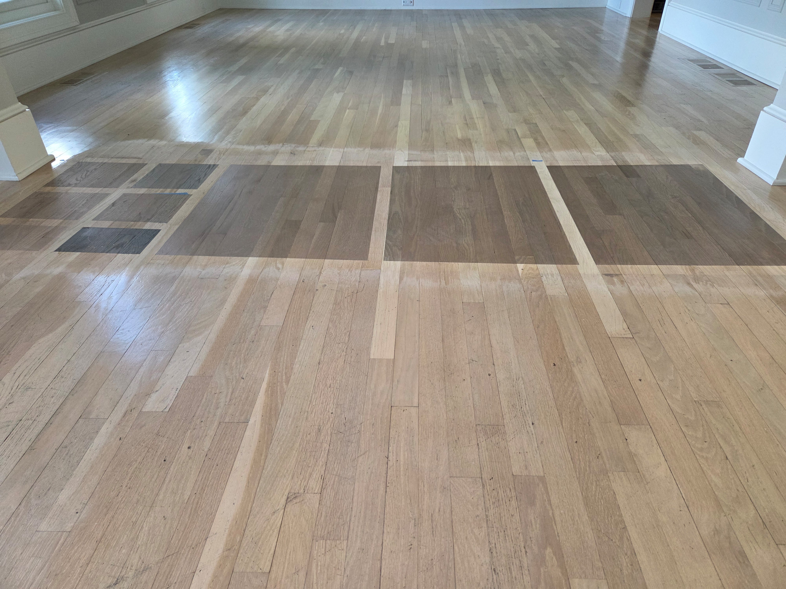 Modern White Oak Hardwood Refinishing in Inverness, IL