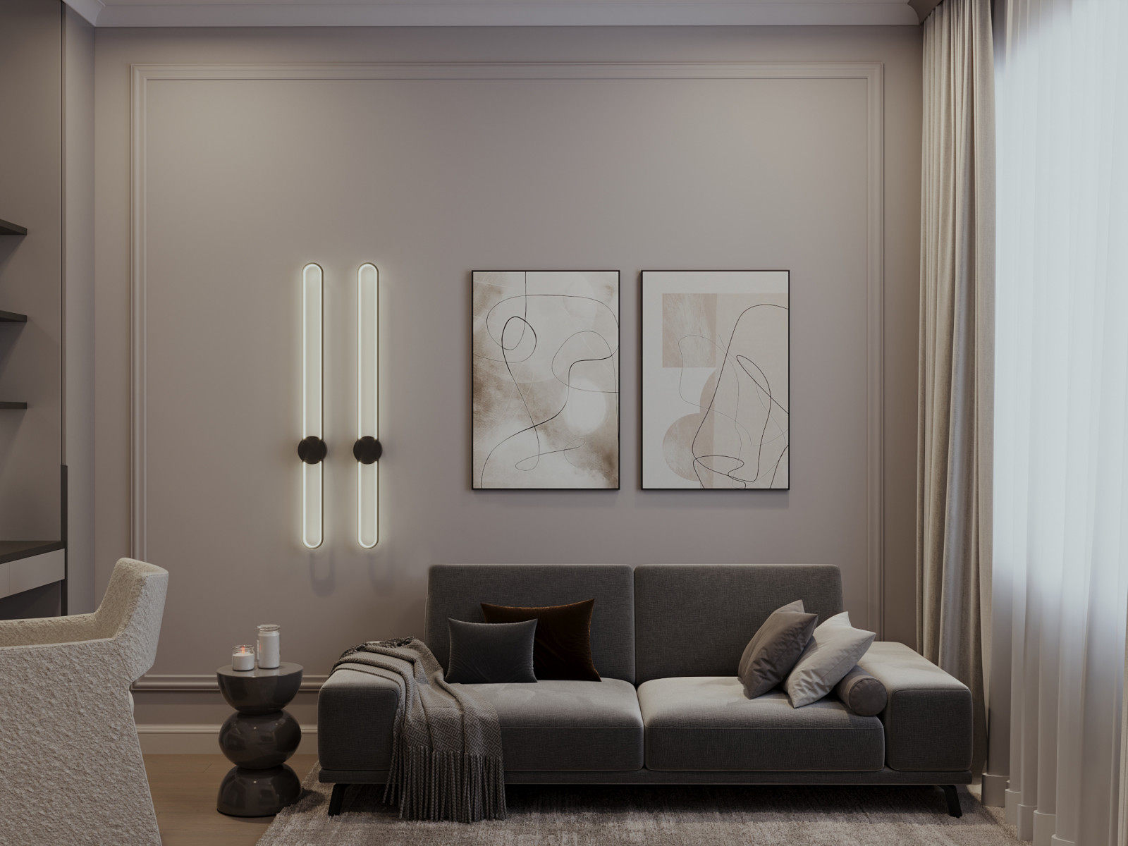 Загородный дом. Дизайн интерьера.