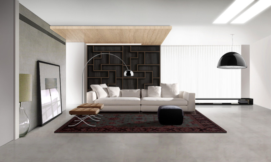 Гостиная с восточным ковром