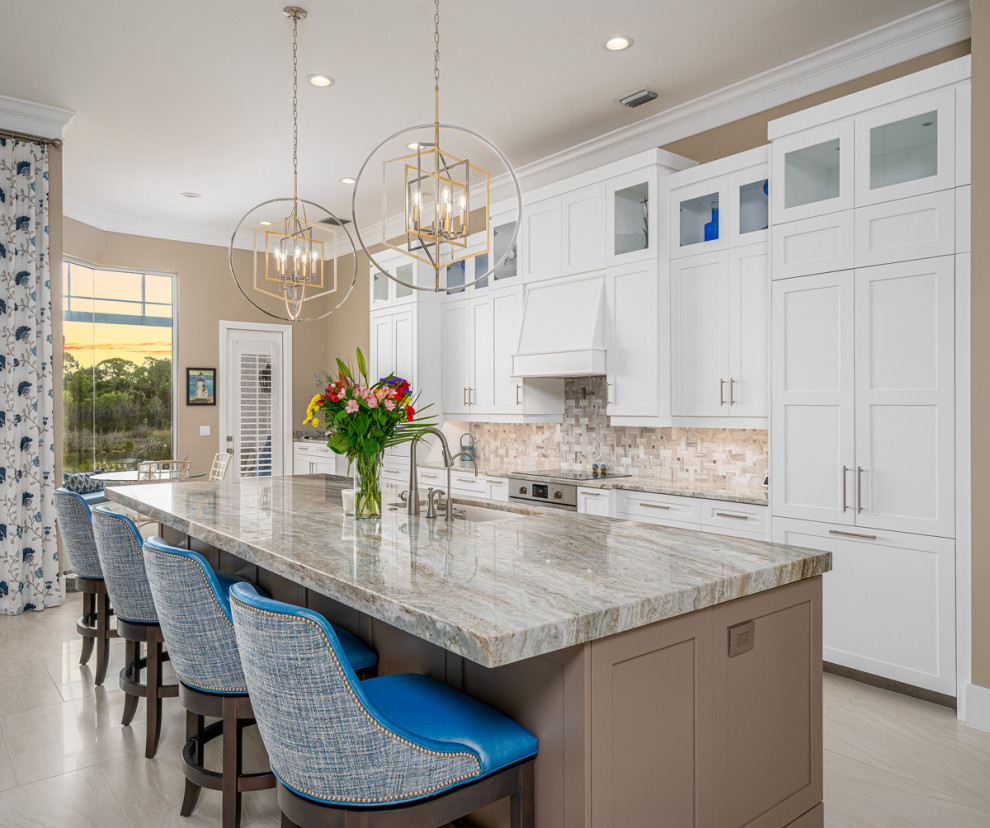 Kitchen - transitional kitchen idea in Miami