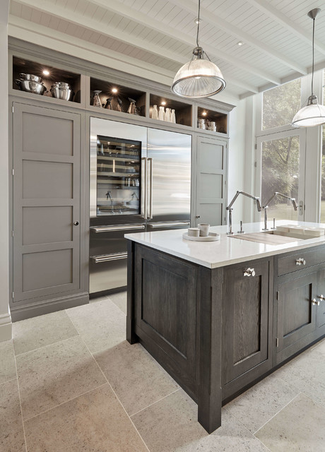 Modern Grey Kitchen industrial-kitchen