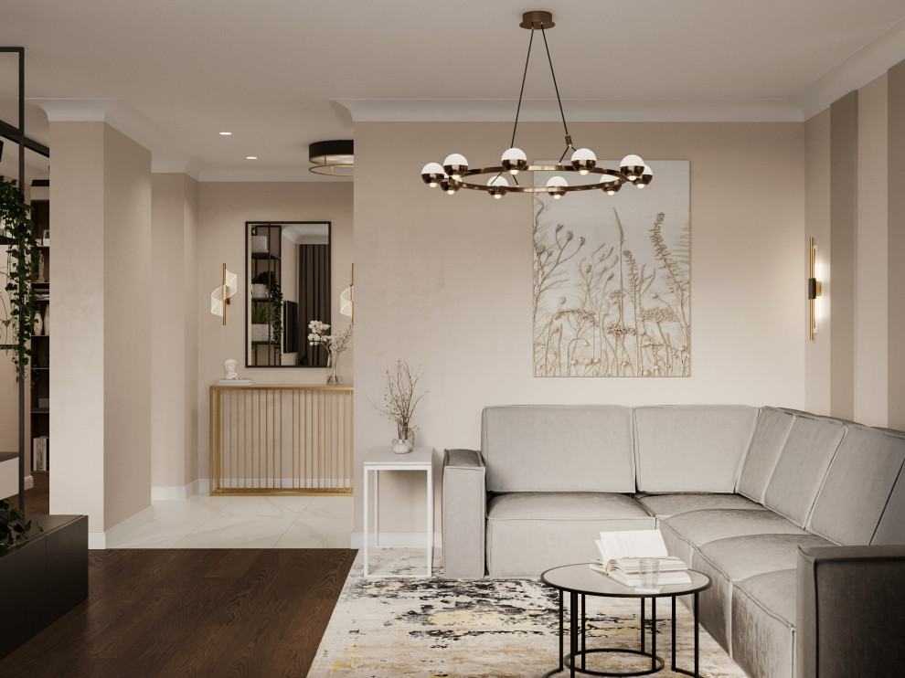 Дизайн проект 3-х комнатной квартиры "Зеленая роща"