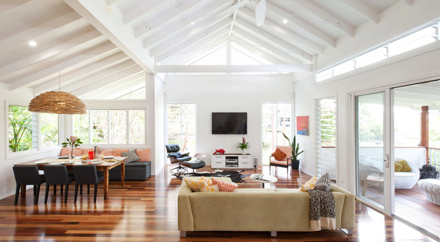 Open Plan Living Area Contemporary Living Room