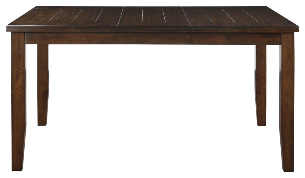 Square Dining Table With Butterfly Leaf, Espresso Transitional