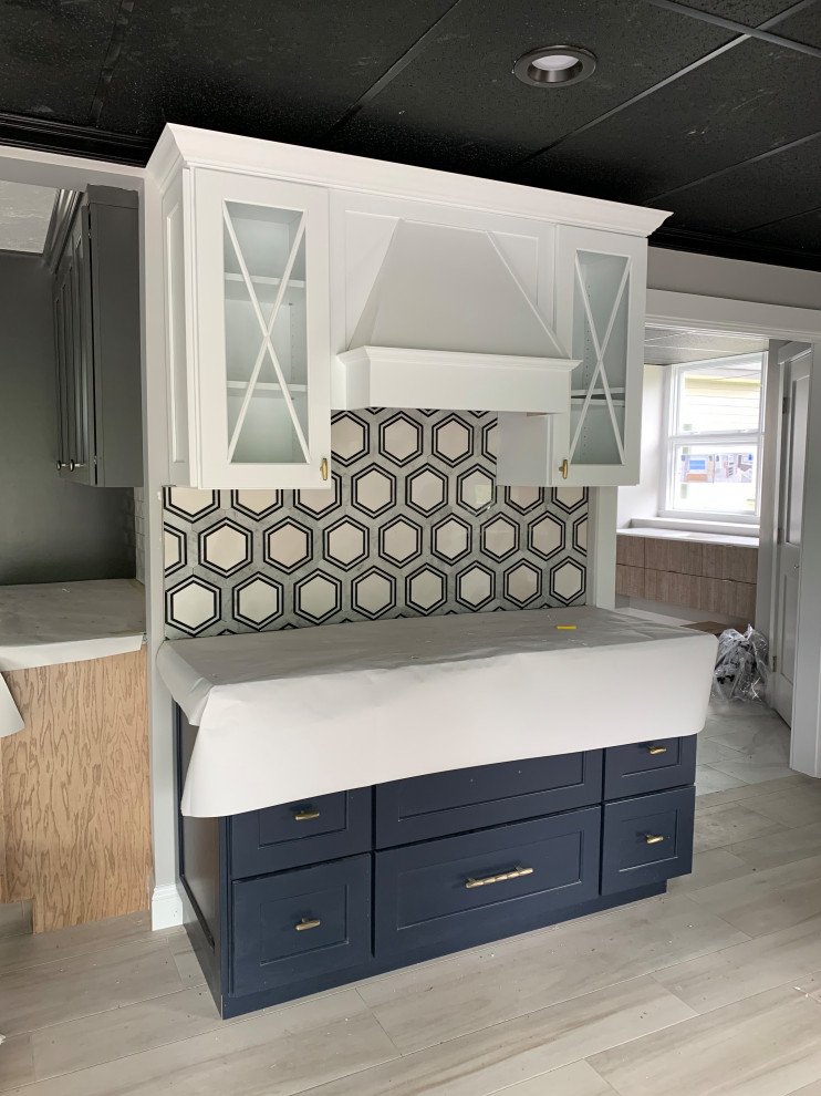 Inspiration for a transitional kitchen remodel in Boston