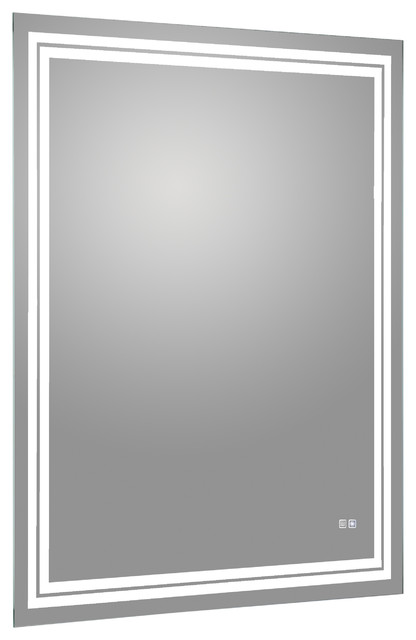 Luxaar Led Mirror With Dimmer And Defogger Modern Bathroom Luxaar Led Mirror With Dimmer And