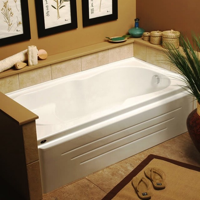 60"x30" Neptune Alcove Laura Bathtub With Skirt Contemporary Bathtubs by First Look Bath