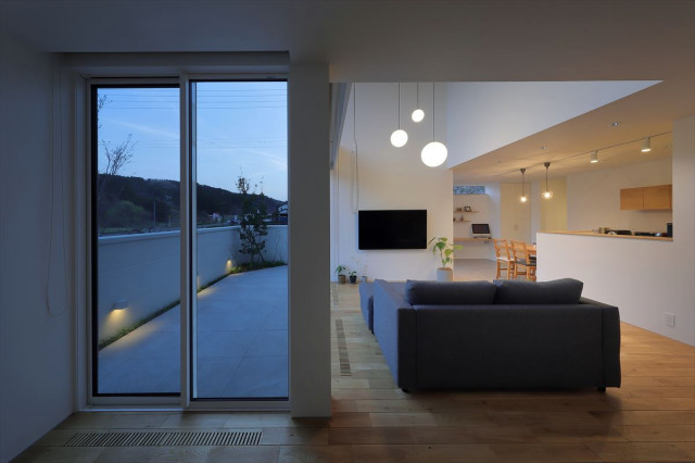 wrap house moderno-salon