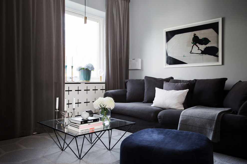 Modern living room in Stockholm.