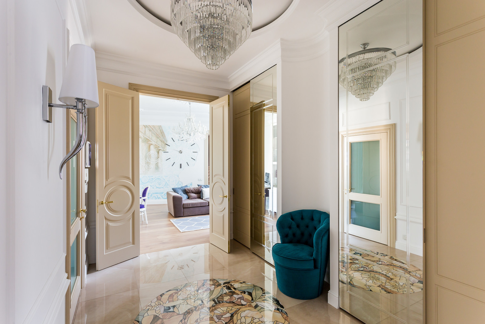 Дизайн интерьера 3х комнатной квартиры 120 кв.м. в старом Фонде Спб