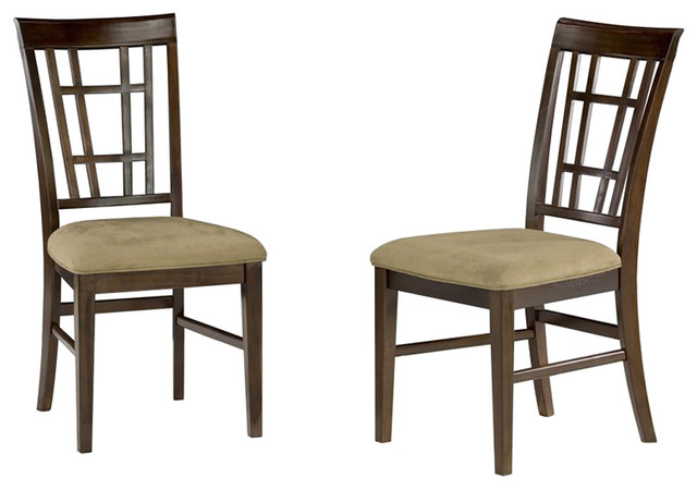 Atlantic Furniture Montego Bay Side Chair in Antique Walnut (Set of 2)