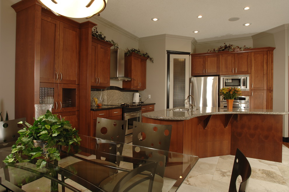 Home design - transitional home design idea in Edmonton