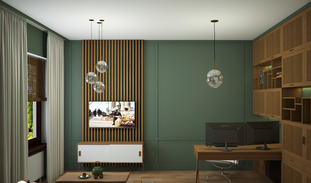 Кабинет с этническими элементами