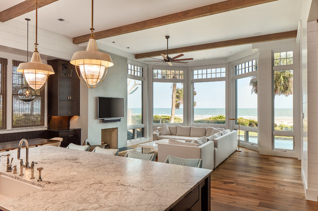 Van Geison Construction - Oceanfront costero-sala-de-estar