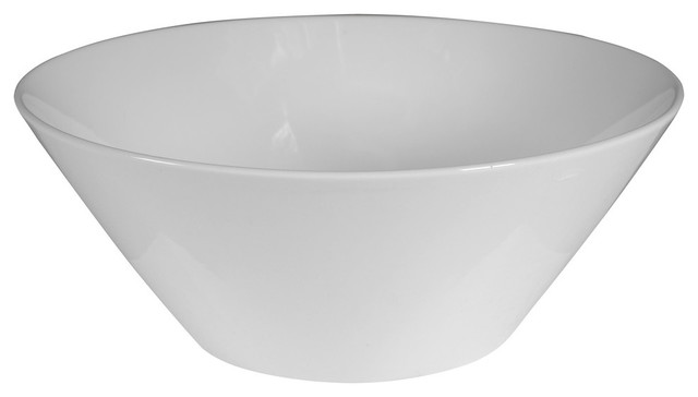 Abbreviate Naughty snow Porcelain Large Serving Bowl White - Contemporary - Serving And Salad Bowls  - by Fantastic Decorz LLC | Houzz