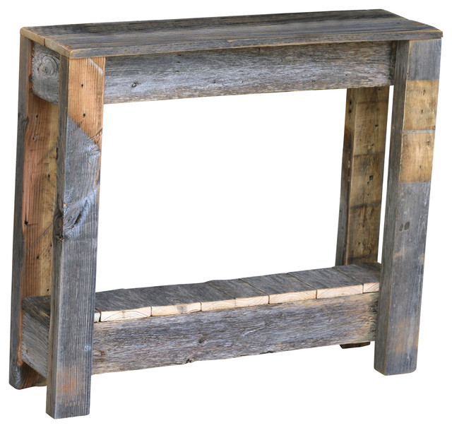 Rustic Accent Table, Black Farmhouse Console Tables by Doug and
