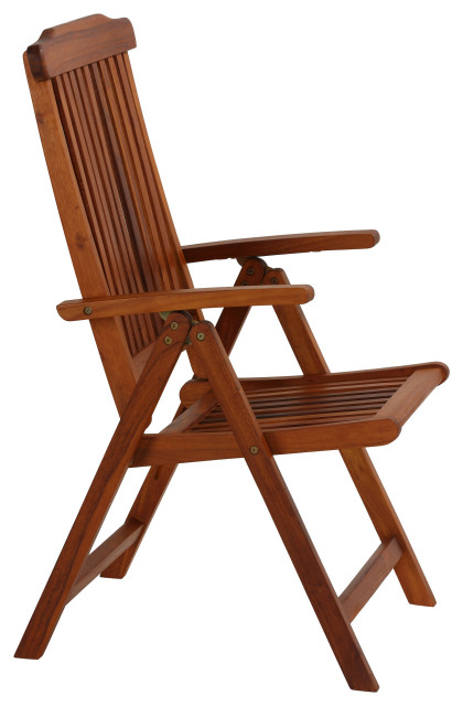 Bonty Position Solid Teak Accent Chair