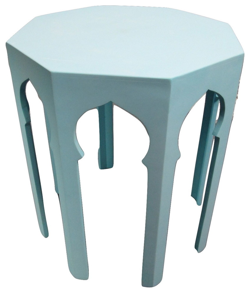 light colored end tables