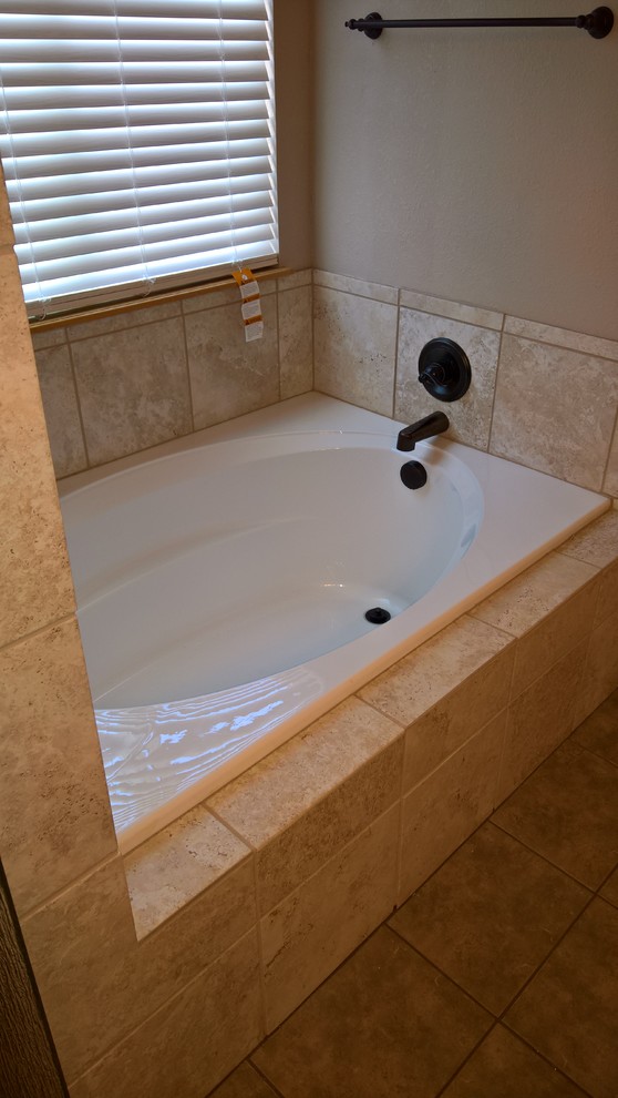Inspiration for a contemporary bathroom remodel in Denver
