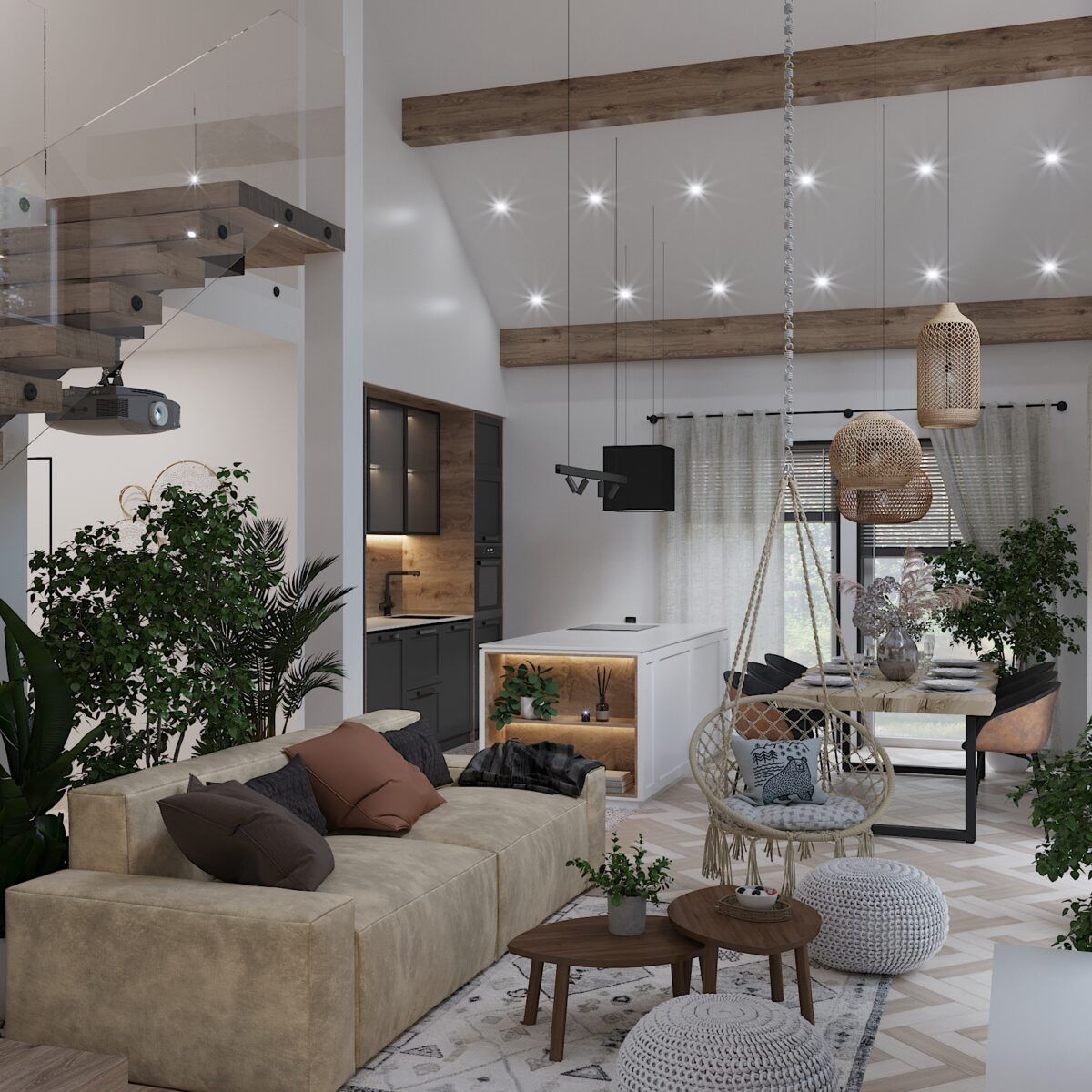 Дизайн проект дома 142 М2, Новосибирск