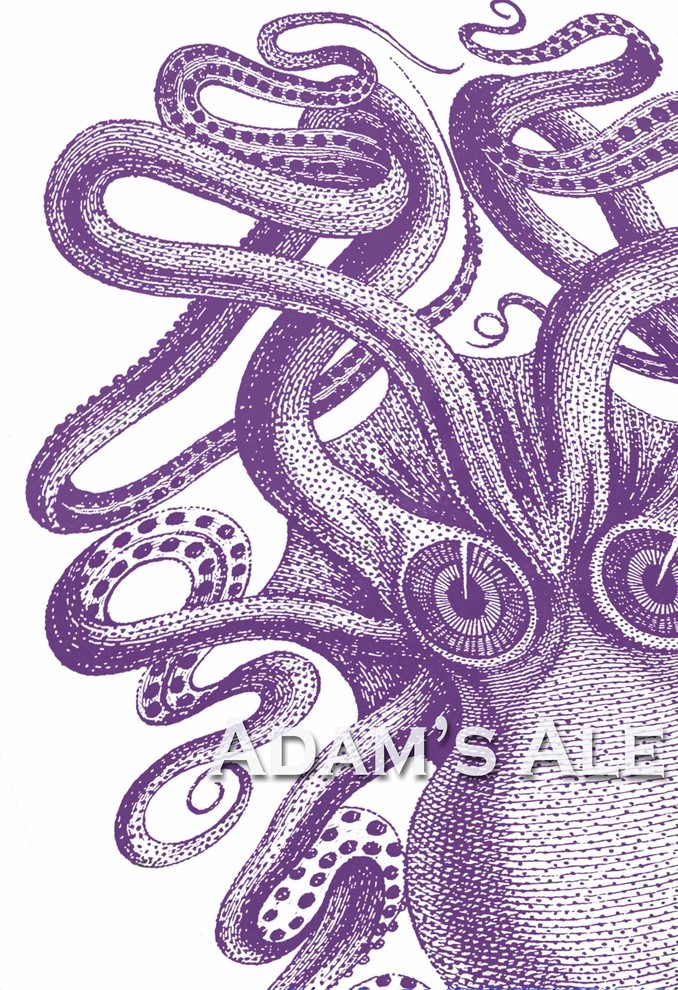 Mod Octopus in Purple/Octopus Art Prints/The Octopus Series