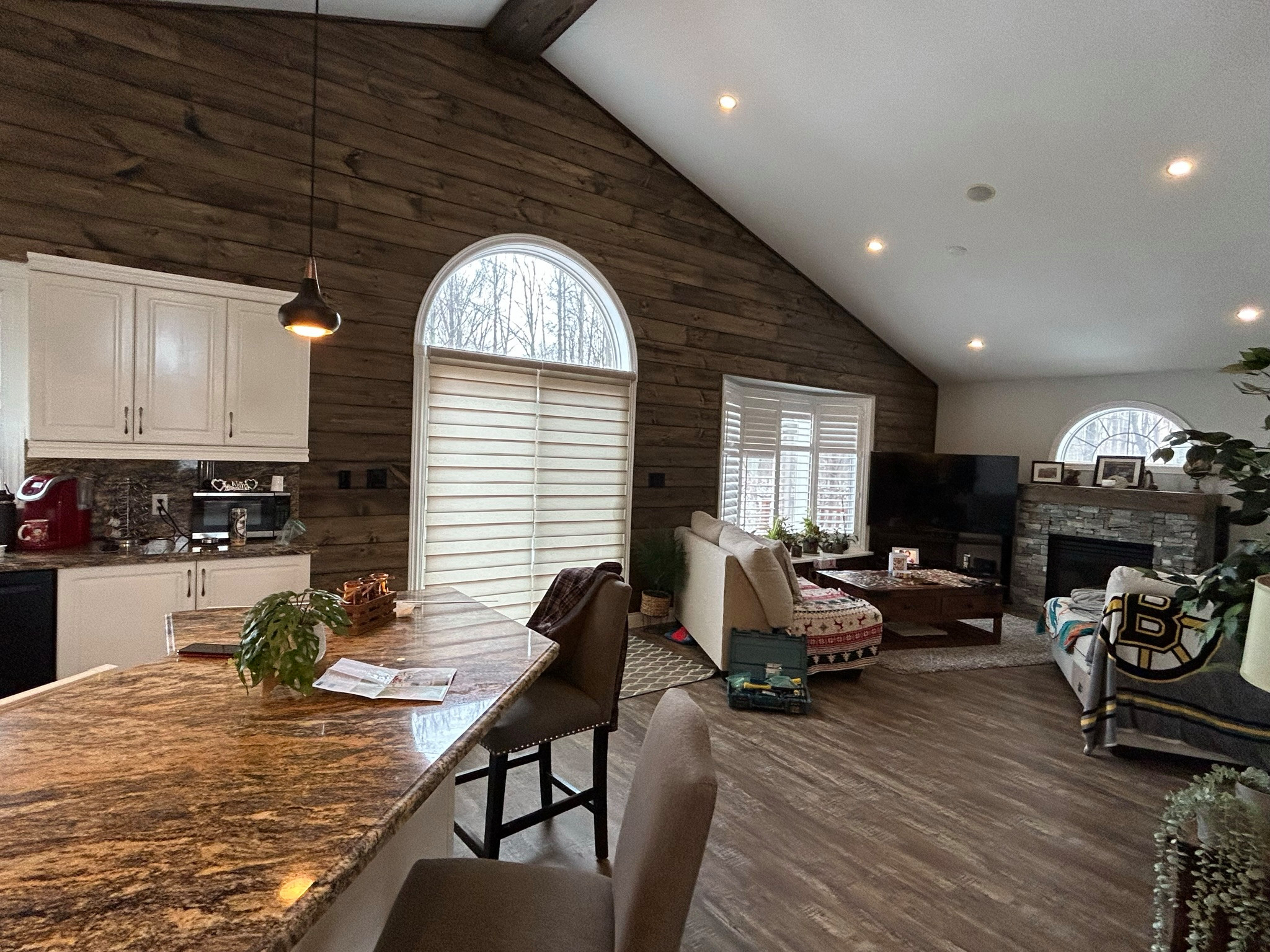 Beautiful Rustic-Modern Style Main Floor & Stairs Transformation