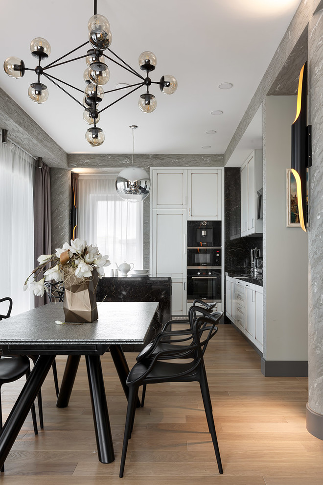 Photo of a transitional home design in Moscow.