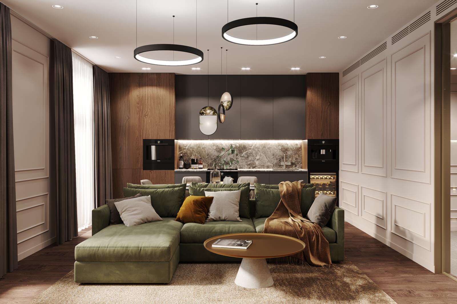 Квартира 102 кв. м. в современном стиле ЖК Life- Ботанический сад.