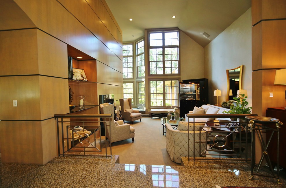 Home design - huge eclectic home design idea