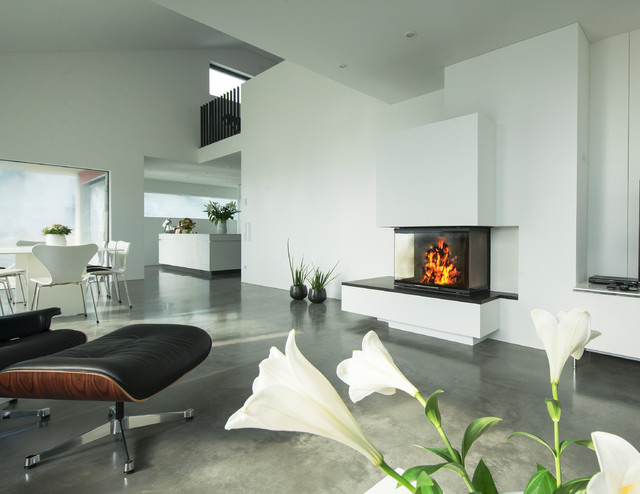 Heizkamin modern-living-room