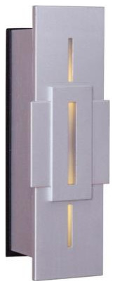 Craftmade Lighting TB1040-BN LED Outdoor Stacked Rectangle Touch Button, 1.62 i
