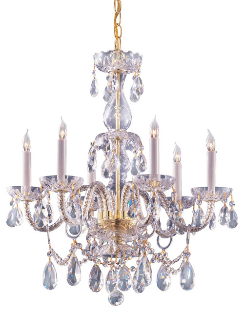 Hand Cut Crystal Chandelier - Traditional - Chandeliers ...