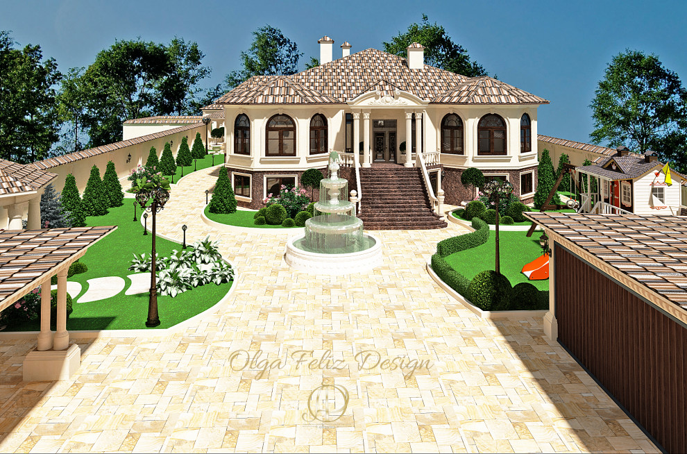 Ландшафт частного домовладения