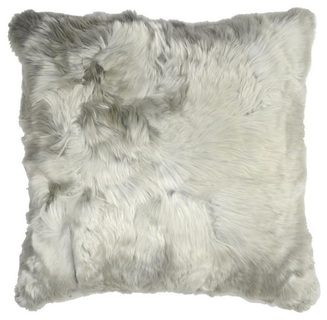 Suri Alpaca Fur Pillow Contemporary Decorative Pillows By