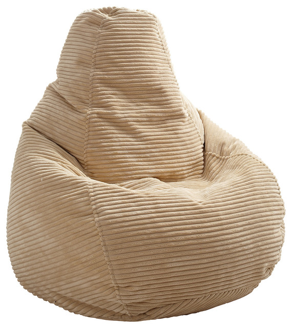 Corduroy Bean Bag Eclectic Chairs By Milton Corduroy Bean Bag Beige