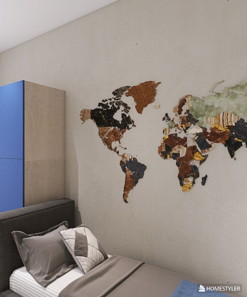 Уютная комната для школьника в современном стиле