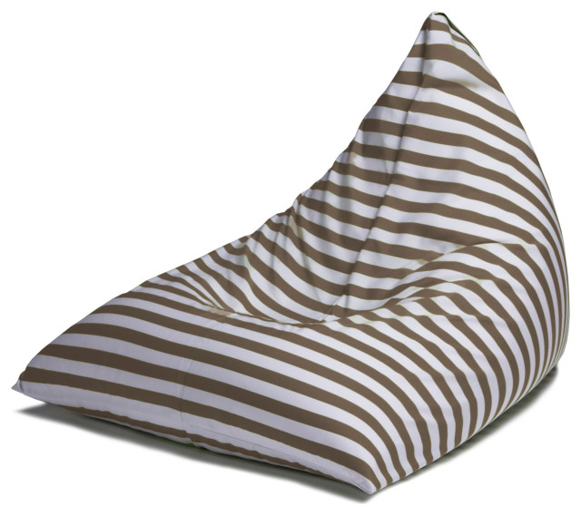 Twist Outdoor Patio Bean Bag Lounge Chair Contemporary Bean Bag Chairs by Avana Comfort