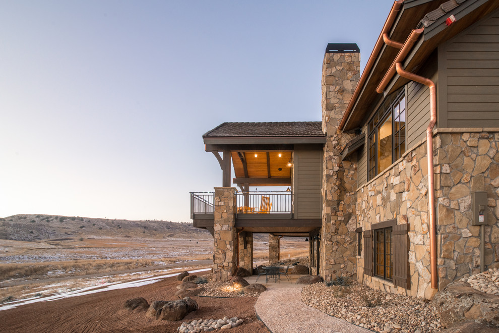 Home design - rustic home design idea in Denver