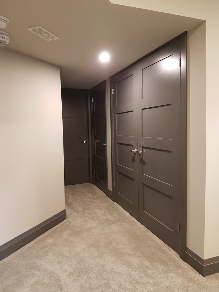 Inspiration for a transitional basement remodel in Toronto