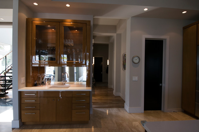 Contemporary Riverfront Home modern-hausbar