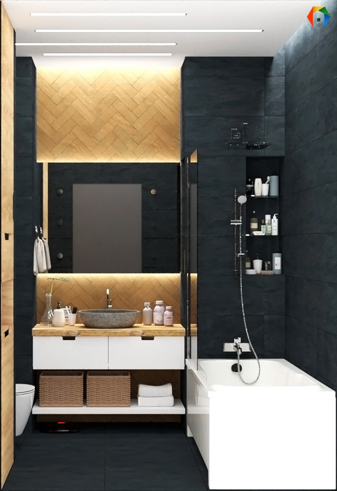 Волоколамское шоссе. Дизайн квартиры с объединенными кухней и гостиной