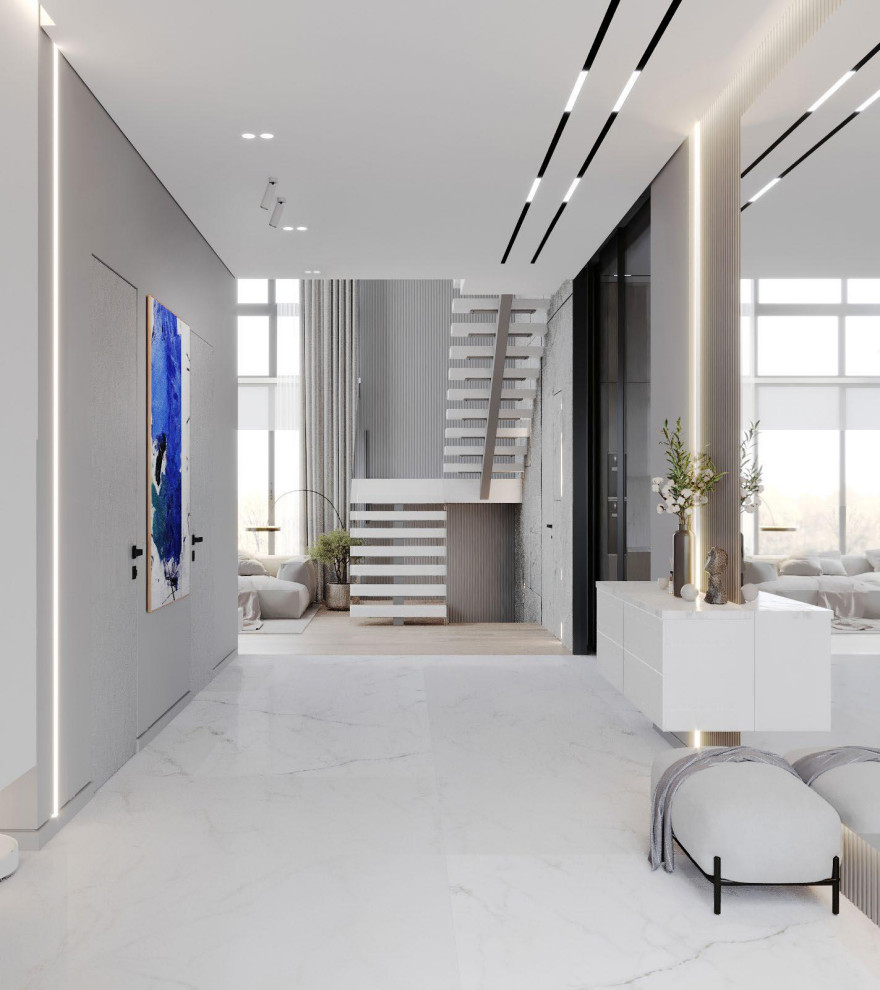 Просторный дом в светлых оттенках